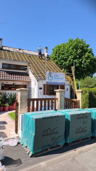 Mise en place de l'écran sous toiture HPV